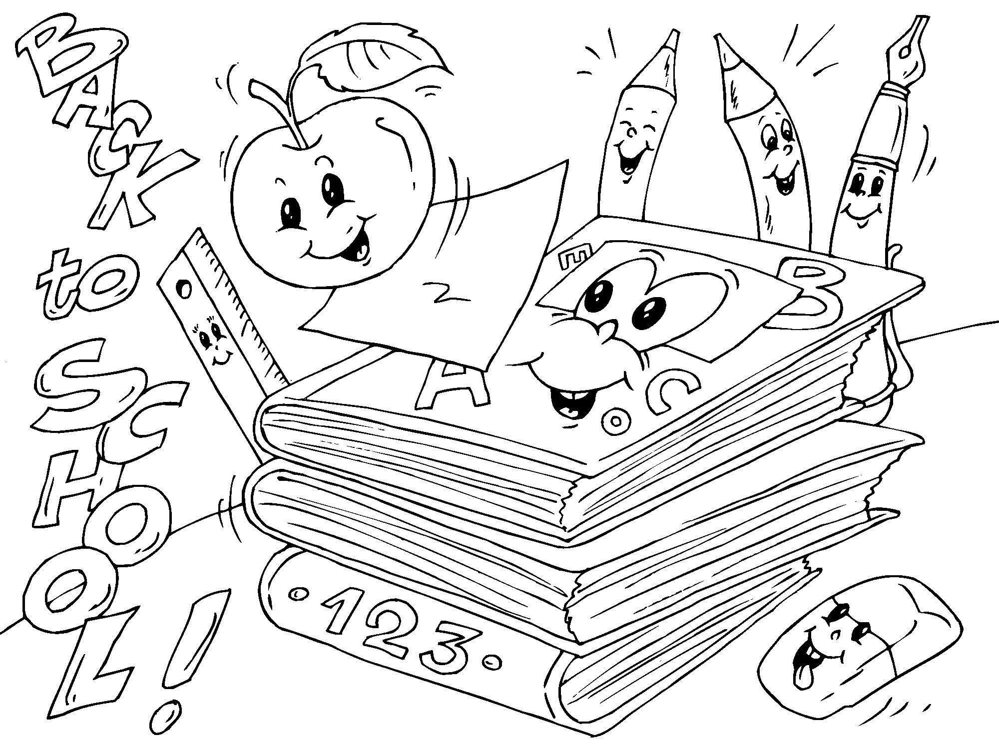 DIBUJOS SOBRE LA ESCUELA ® Para colorear e imprimir DIBUJOS SOBRE LA ESCUELA ® Para colorear e imprimir