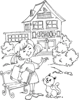 Dibujos escuelas para colorear - Imagui