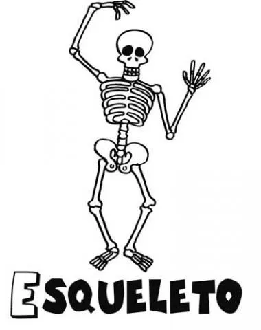 Dibujos de Esqueleto para colorear