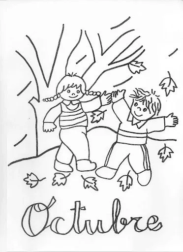 DIBUJOS DE ESTACIONES DEL AÑO PARA PINTAR