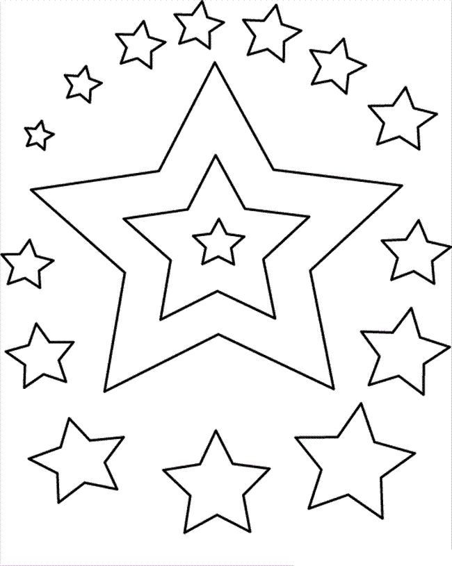 Dibujos de Estrellas – Imprimir Para Colorear Dibujos de Estrellas – Imprimir Para Colorear