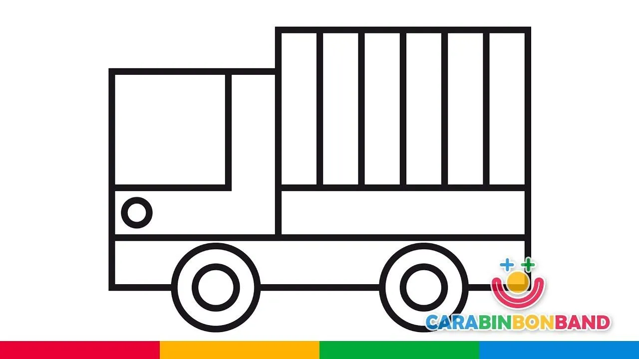Dibujos fáciles – cómo dibujar un camión fácil para niños – CARA BIN BON BAND Dibujos fáciles – cómo dibujar un camión fácil para niños – CARA BIN BON BAND