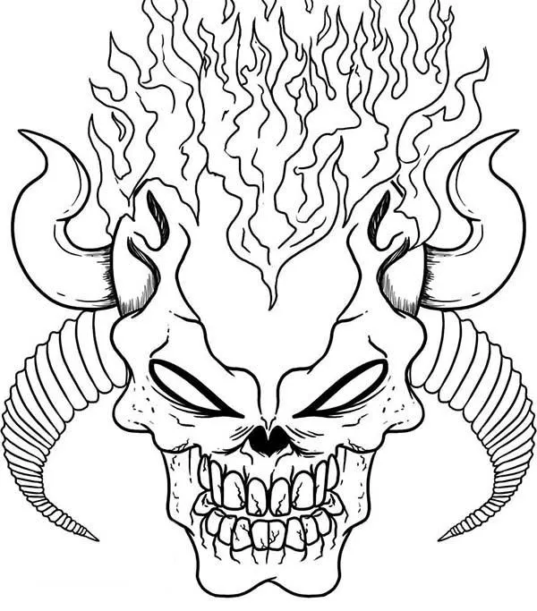 Dibujos Faciles para Dibujar Colorear y Pintar Calavera 1 Dibujos Faciles para Dibujar Colorear y Pintar Calavera 1