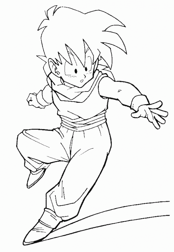 Dibujo de Dragon Ball Z para colorear. Dibujos infantiles de ...