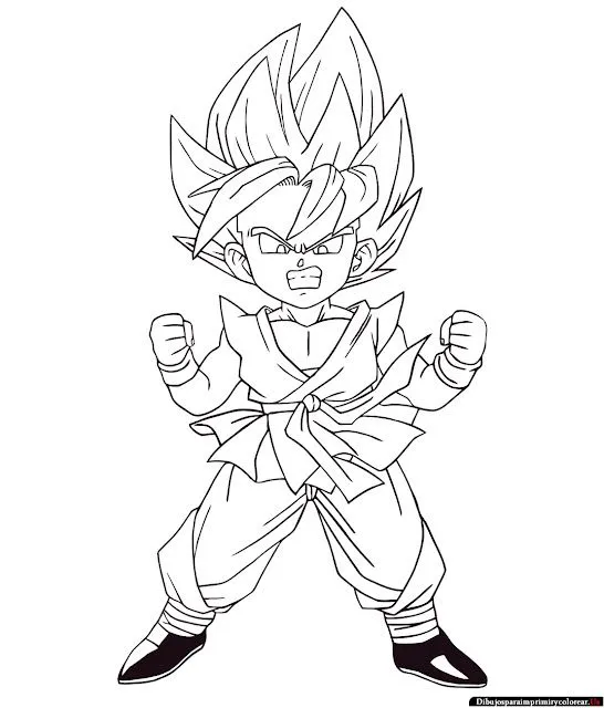 Dibujos de Dragon Ball Z para colorear faciles - Imagui