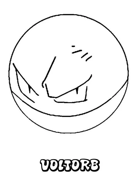Dibujos para colorear POKEMON - Dibujo Pokemon Voltorb