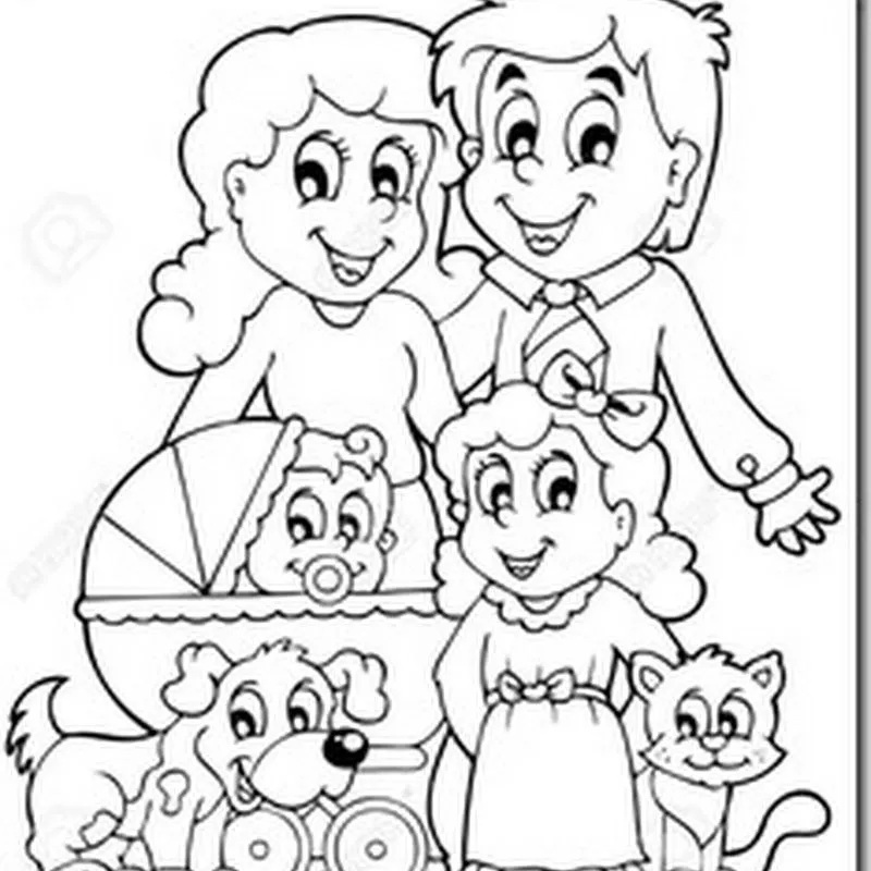 Dibujos de la Familia para colorear - Jugar y Colorear Dibujos de la Familia para colorear - Jugar y Colorear