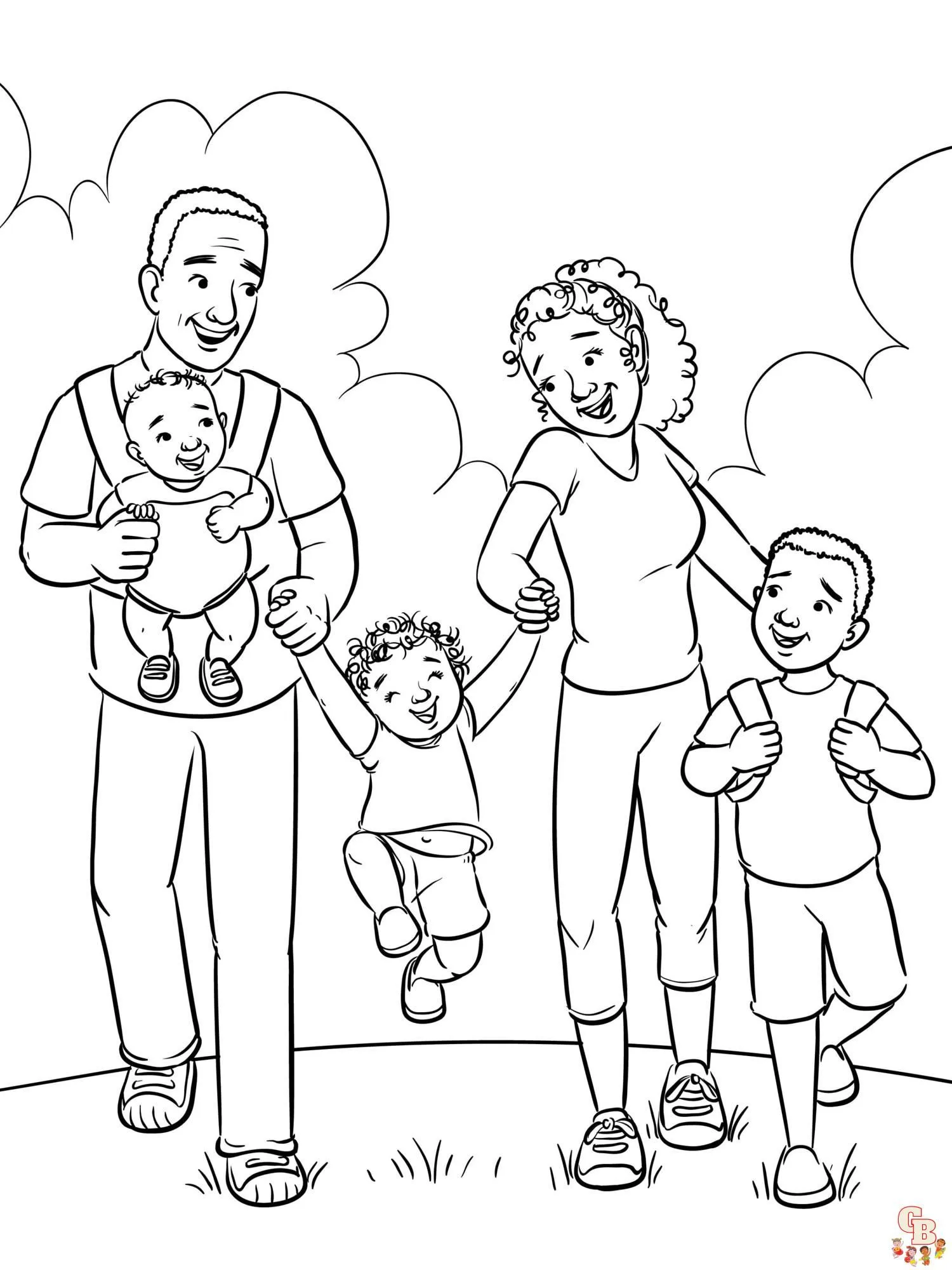 Dibujos familia para colorear para niños - GBcolorear Dibujos familia para colorear para niños - GBcolorear