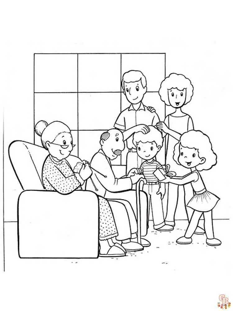 Dibujos familia para colorear para niños - GBcolorear Dibujos familia para colorear para niños - GBcolorear