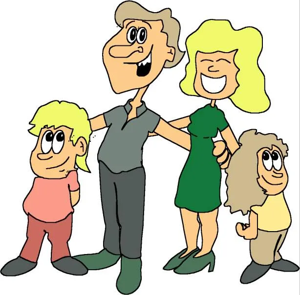 Dibujos de una familia nuclear - Imagui
