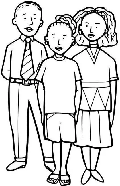 Dibujos de una familia nuclear - Imagui