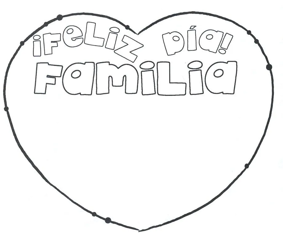 DIBUJOS DE FAMILIAS PARA COLOREAR