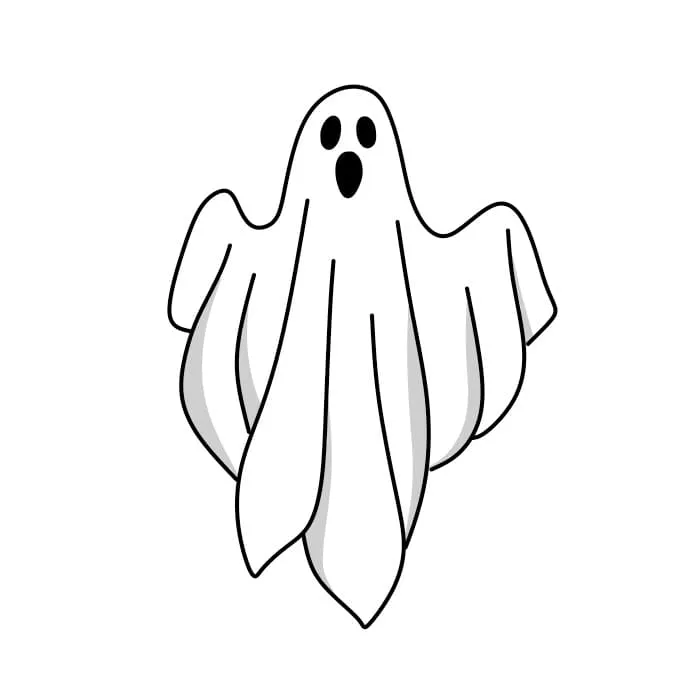 Dibujos de Fantasma - Cómo dibujar Fantasma paso a paso Dibujos de Fantasma - Cómo dibujar Fantasma paso a paso