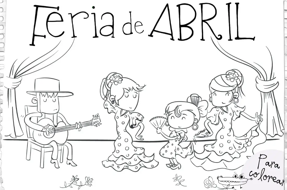 Dibujos de la Feria de Abril - Manualidades Infantiles Dibujos de la Feria de Abril - Manualidades Infantiles