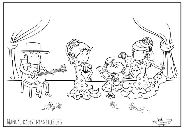 Dibujos de la Feria de Abril -Manualidades Infantiles | Dibujos, Flamenco dibujo, Feria Dibujos de la Feria de Abril -Manualidades Infantiles | Dibujos, Flamenco dibujo, Feria