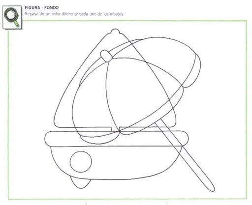 Dibujo para colorear de figura y fondo - Imagui