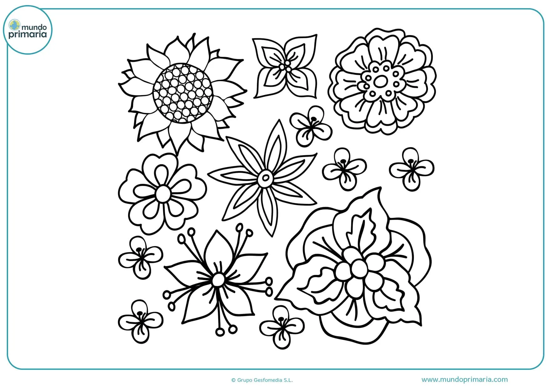Dibujos de Flores para Colorear 【Bonitas y Fáciles de Pintar】 Dibujos de Flores para Colorear 【Bonitas y Fáciles de Pintar】