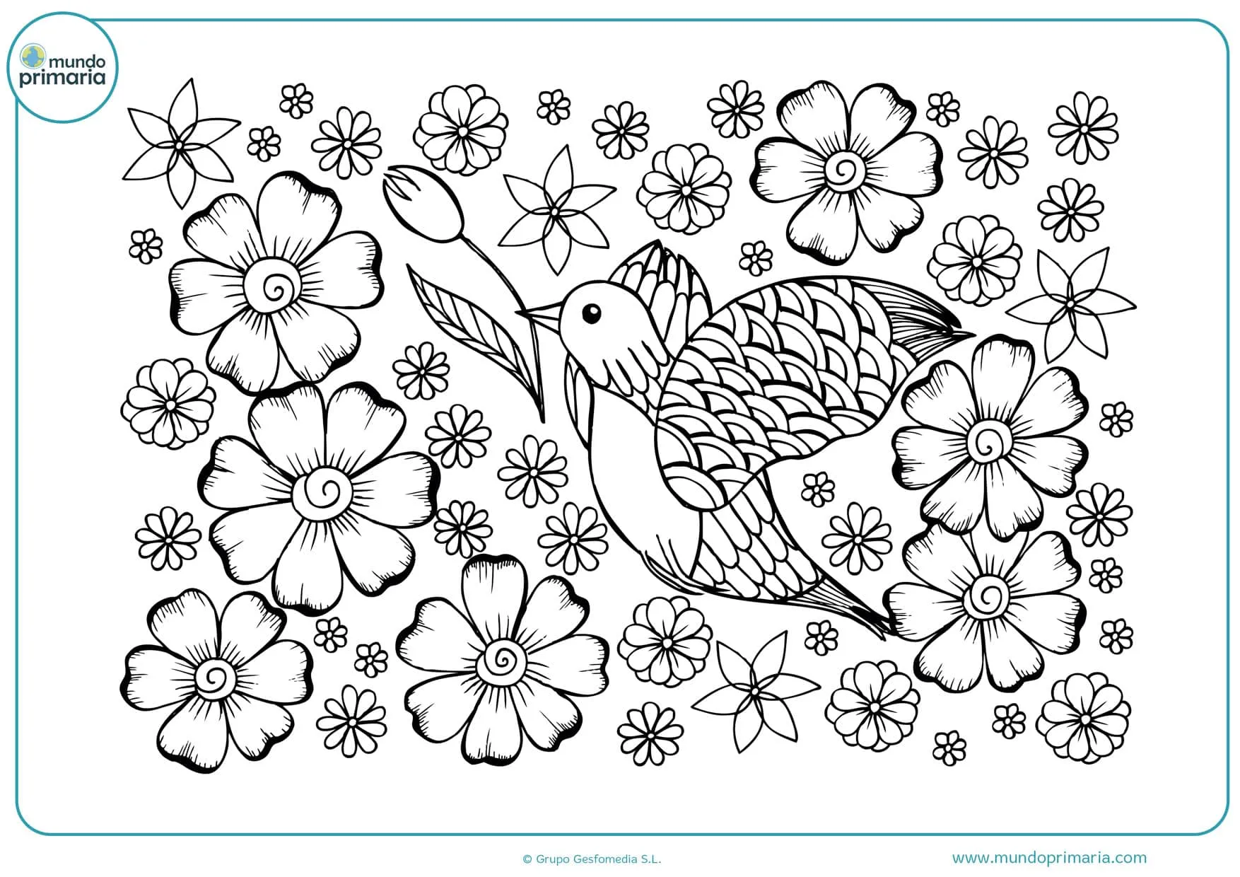Dibujos de Flores para Colorear 【Bonitas y Fáciles de Pintar】 Dibujos de Flores para Colorear 【Bonitas y Fáciles de Pintar】