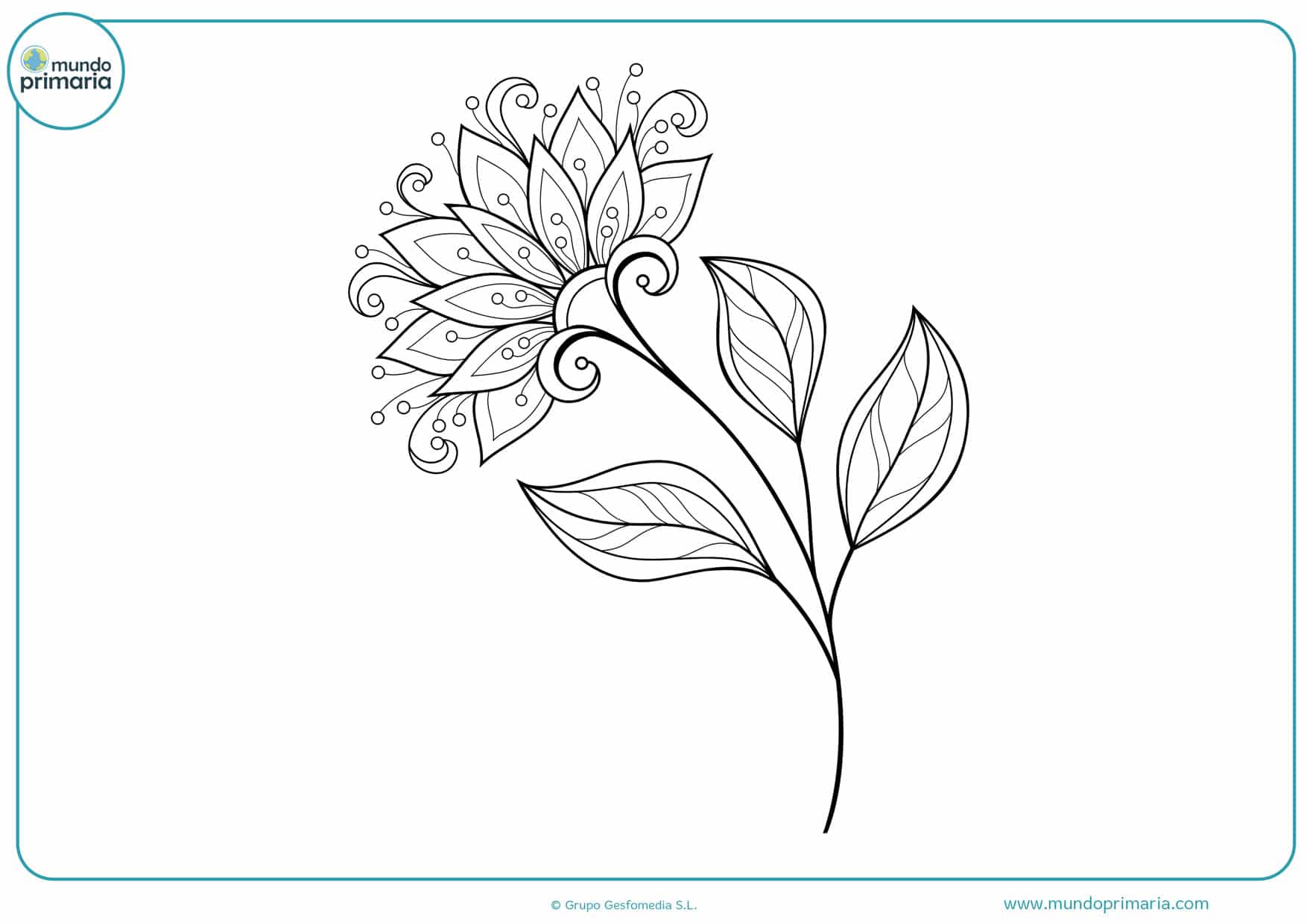 Dibujos de Flores para Colorear 【Bonitas y Fáciles de Pintar】 Dibujos de Flores para Colorear 【Bonitas y Fáciles de Pintar】