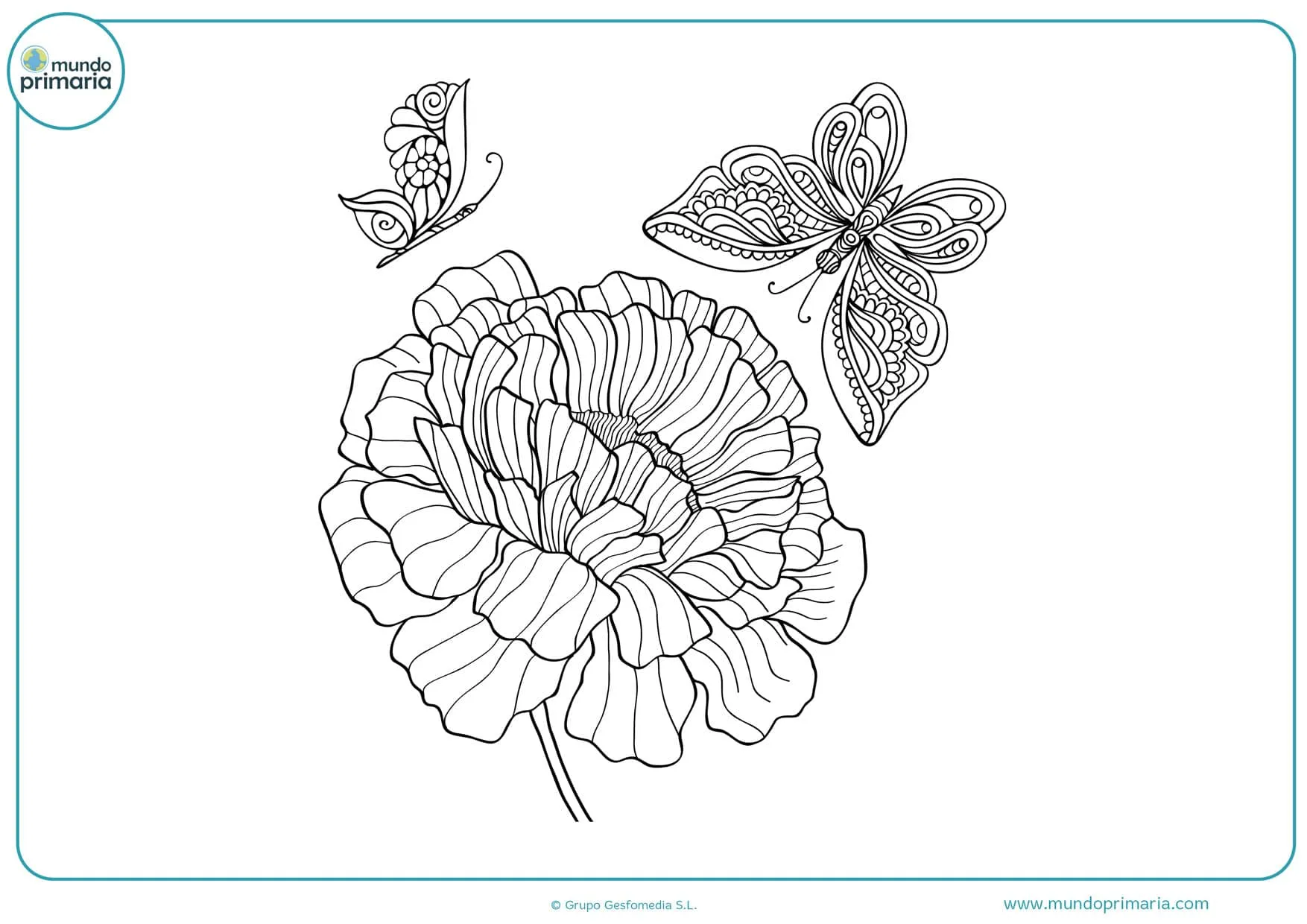 Dibujos de Flores para Colorear 【Bonitas y Fáciles de Pintar】 Dibujos de Flores para Colorear 【Bonitas y Fáciles de Pintar】