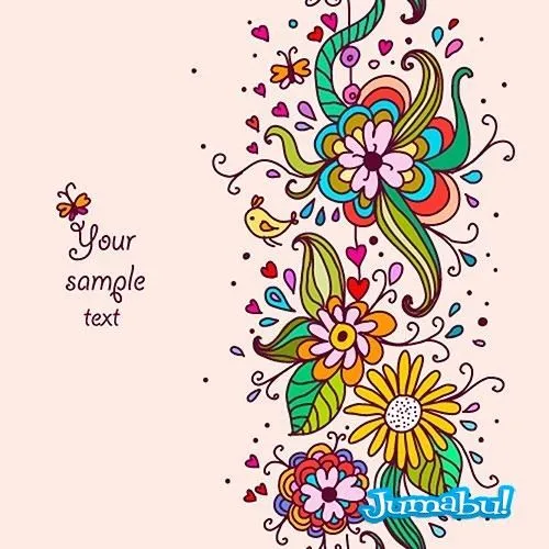 Dibujos de Flores Coloridas en Vectores | Jumabu Dibujos de Flores Coloridas en Vectores | Jumabu