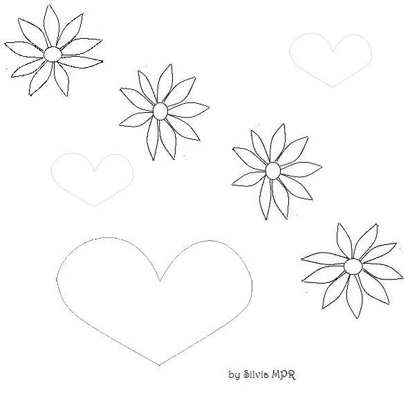 Dibujos de flores faciles - Imagui