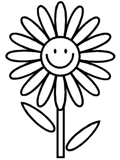 DIBUJOS DE FLORES: FLORES PARA COLOREAR