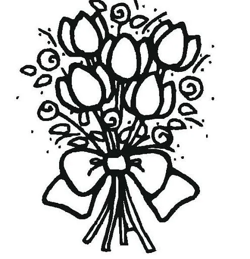 DIBUJOS DE FLORES: FLORES PARA COLOREAR