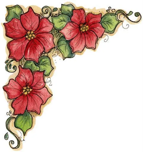 Dibujos Flores De Navidad