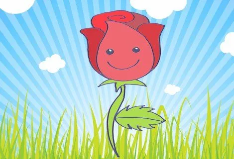Dibujos de flores para niños. Cómo dibujar una rosa Dibujos de flores para niños. Cómo dibujar una rosa