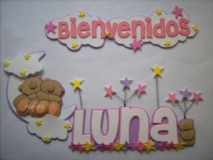 Dibujos en fomi para baby shower - Imagui | Rótulos-Banners ...