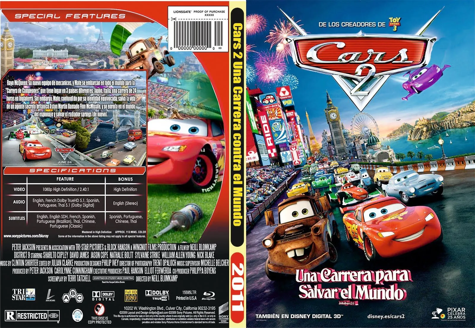 Dibujos - Fondos de escritorio - Imagenes: Cars 2 DVD 2011 Caratula Dibujos - Fondos de escritorio - Imagenes: Cars 2 DVD 2011 Caratula