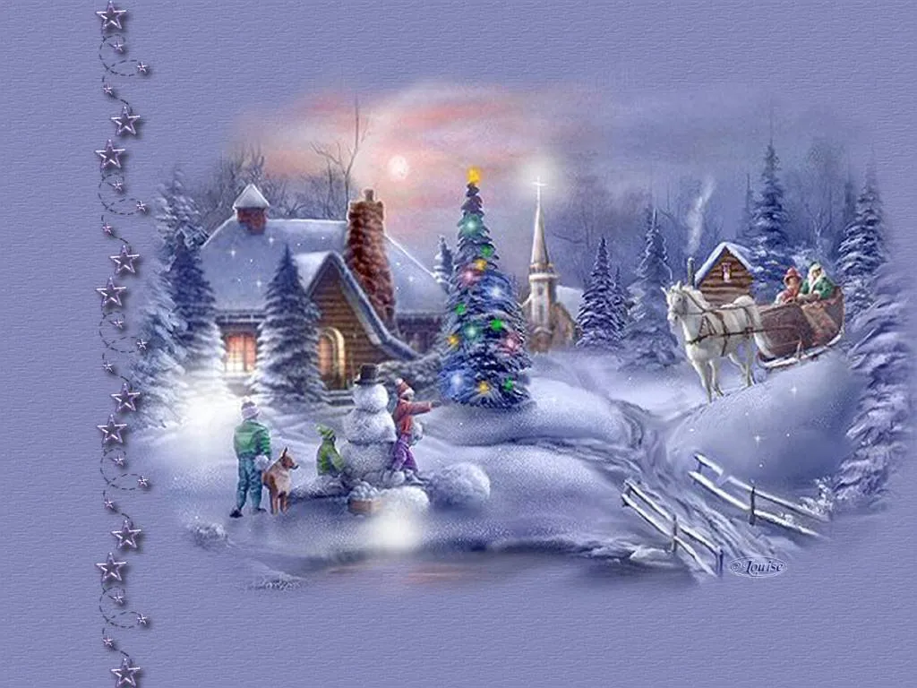 Dibujos - Fondos de escritorio - Imagenes: Postal de Navidad para ... Dibujos - Fondos de escritorio - Imagenes: Postal de Navidad para ...