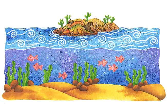 Como dibujar el fondo marino - Imagui