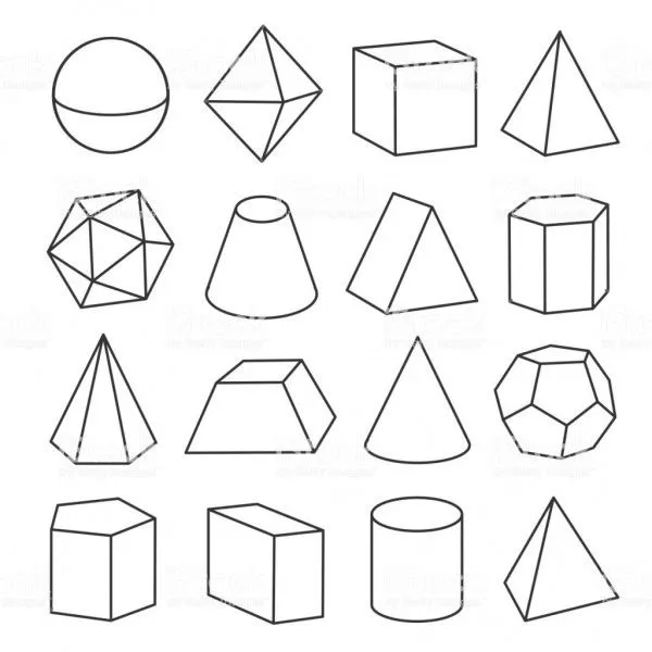 Dibujos de Formas geométricas 3D, para colorear, descargar e imprimir | Colorear imágenes Dibujos de Formas geométricas 3D, para colorear, descargar e imprimir | Colorear imágenes
