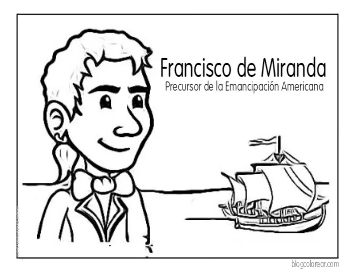 Dibujos de Francisco de Miranda colorear - Colorear dibujos infantiles Dibujos de Francisco de Miranda colorear - Colorear dibujos infantiles