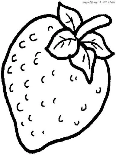 Dibujos de fresas para colorear