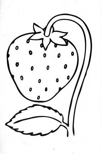 DIBUJOS DE FRESAS PARA COLOREAR | Dibujos para colorear