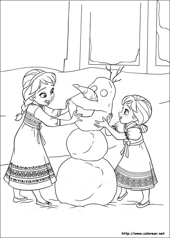 Dibujos de Frozen - el reino del hielo para colorear en Colorear.net Dibujos de Frozen - el reino del hielo para colorear en Colorear.net