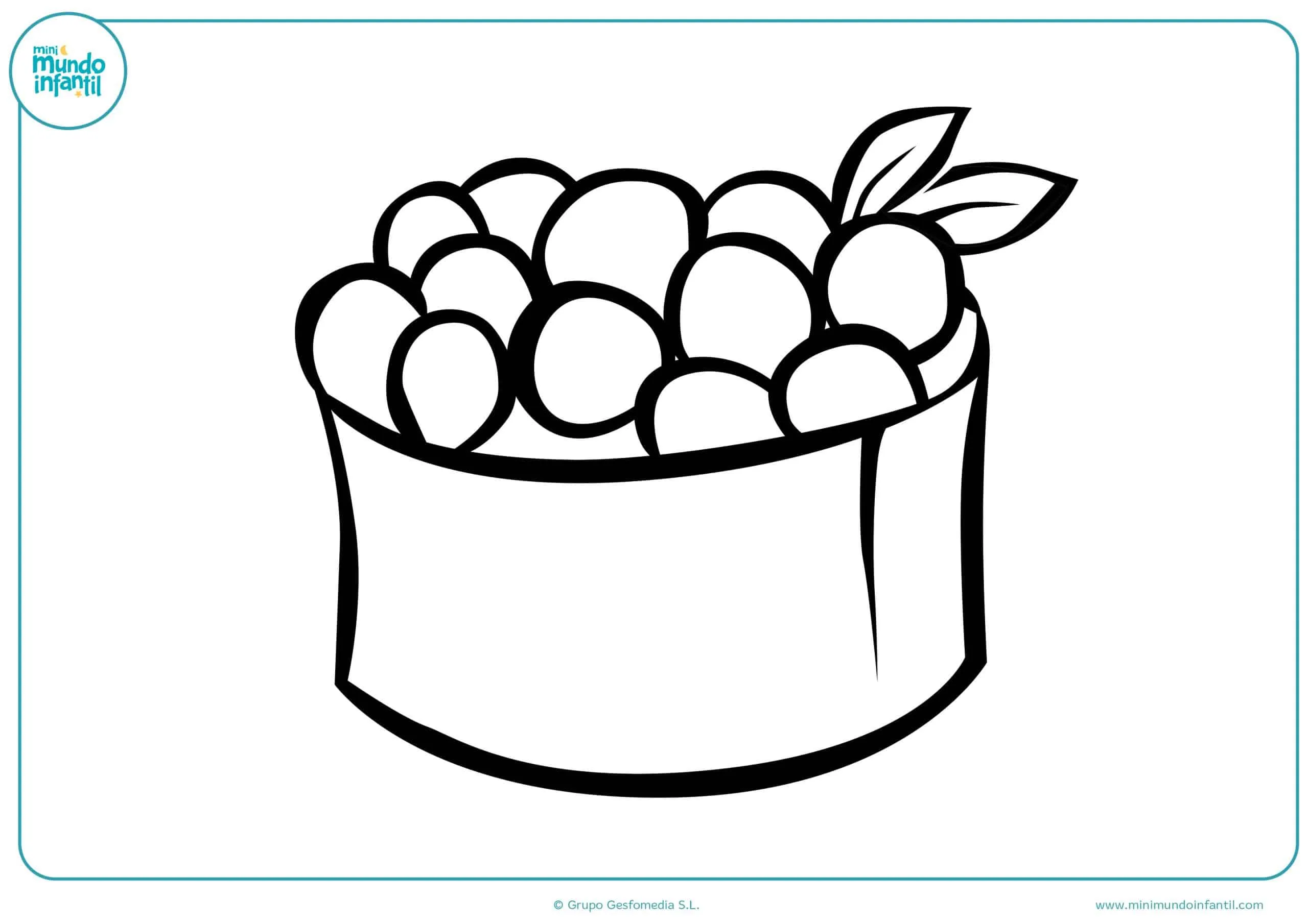 Dibujos de fruta para colorear - Mundo Primaria Dibujos de fruta para colorear - Mundo Primaria