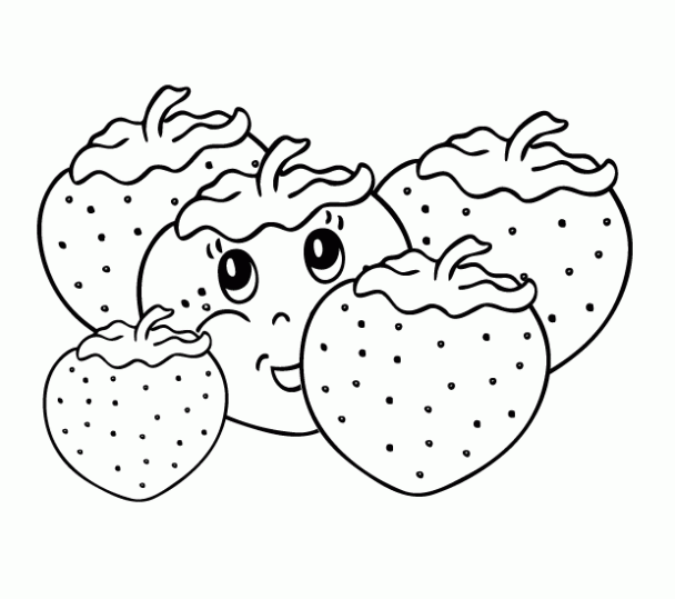 Fresas para colorear e imprimir - Imagui