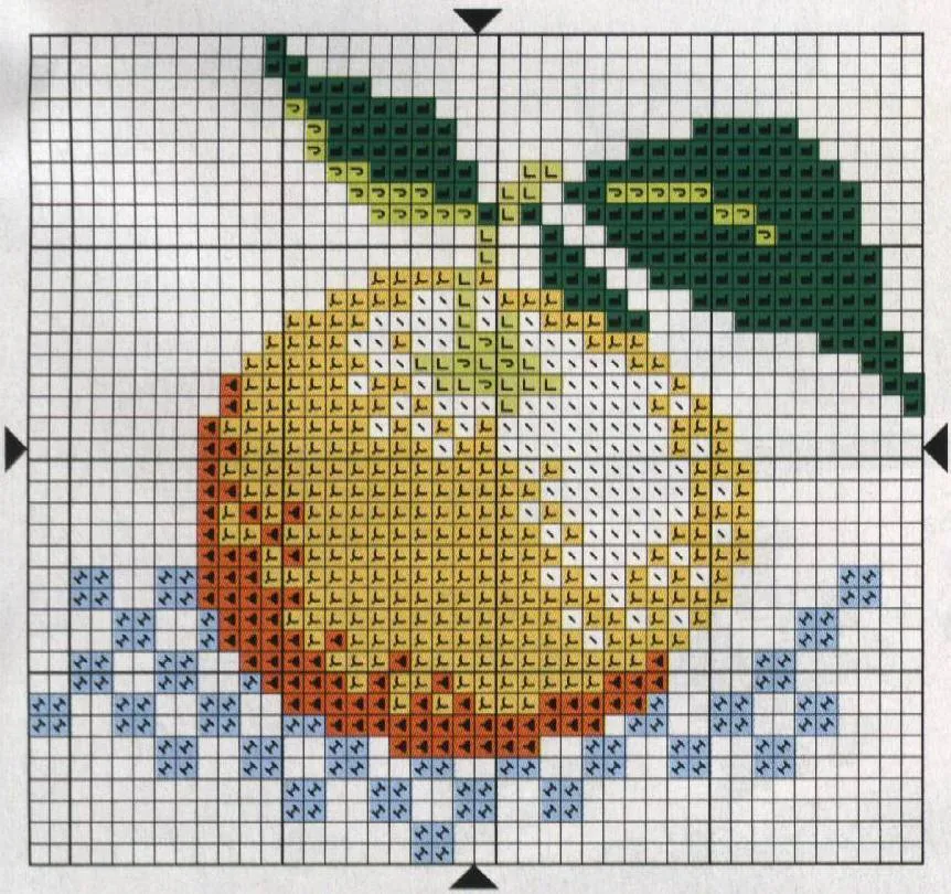 Dibujos de frutas bordadas a punto cruz :: Diseños de figuras de ... Dibujos de frutas bordadas a punto cruz :: Diseños de figuras de ...