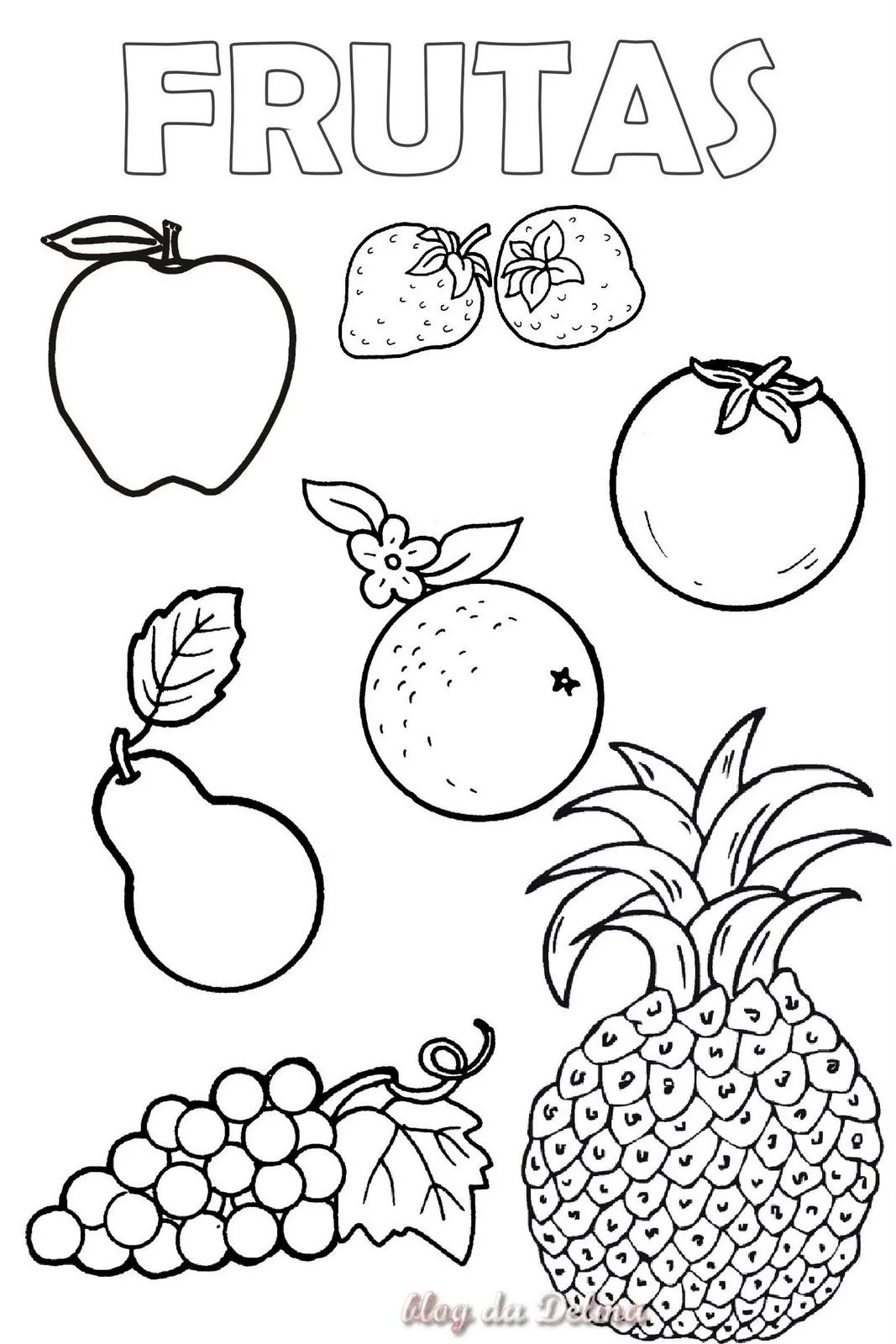 Frutas y verduras para colorear e imprimir - Imagui Frutas y verduras para colorear e imprimir - Imagui