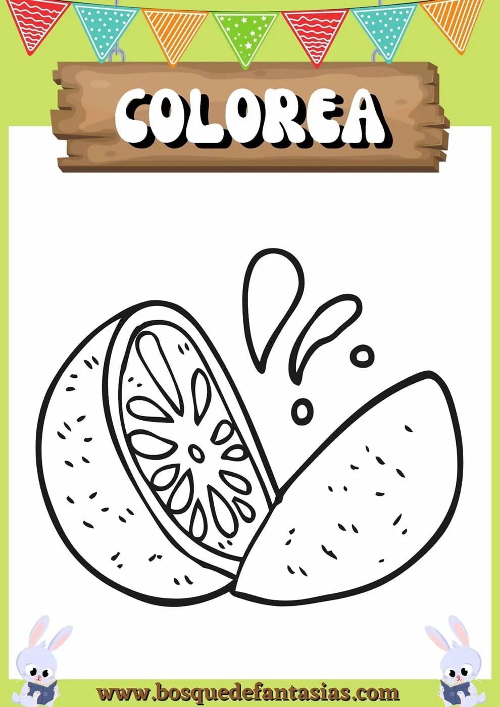 Dibujos de frutas para colorear y pintar: Fáciles de imprimir para niños Dibujos de frutas para colorear y pintar: Fáciles de imprimir para niños