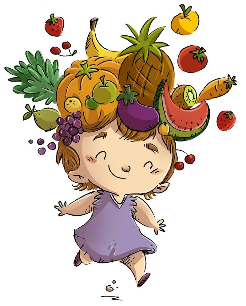 Dibujos de frutas para colorear y pintar: Fáciles de imprimir para niños Dibujos de frutas para colorear y pintar: Fáciles de imprimir para niños