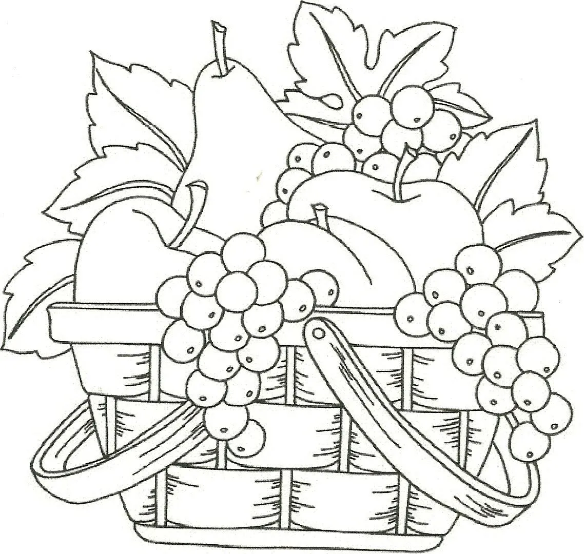 Dibujos de frutas o fruteros para colorear - Imagui Dibujos de frutas o fruteros para colorear - Imagui