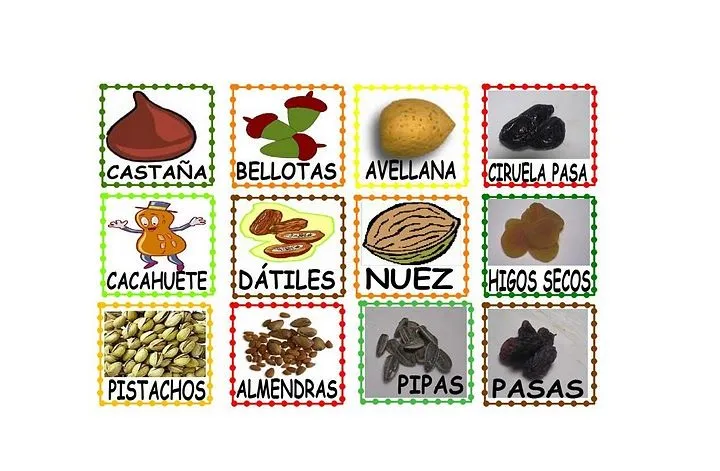 Dibujos de frutos secos - Imagui