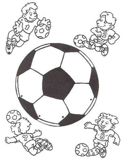 Dibujos futbol para colorear | Colorear