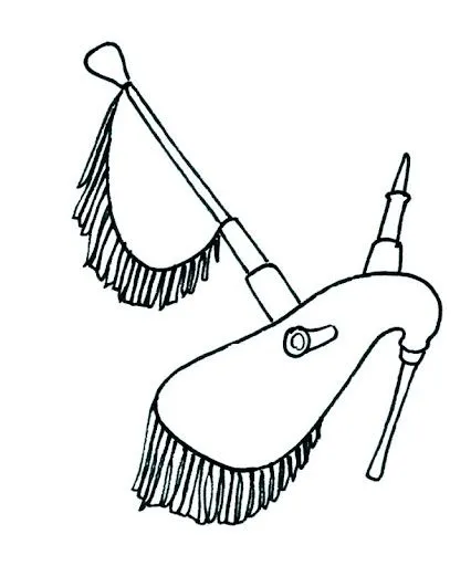 DIBUJOS DE GAITAS PARA COLOREAR