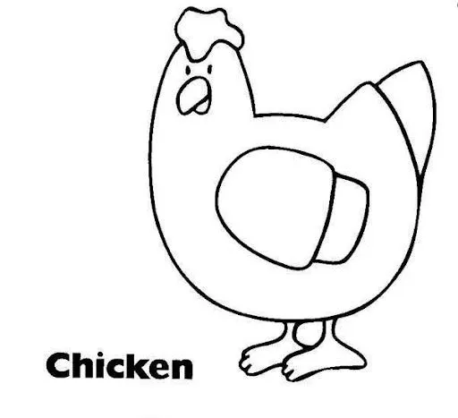 Dibujos de gallos y gallinas para colorear - Manualidades Infantiles